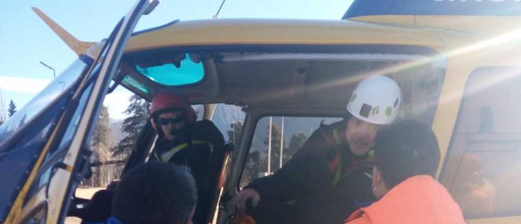 Rescataron a los andinistas atrapados en el Cerro Rinc&oacute;n