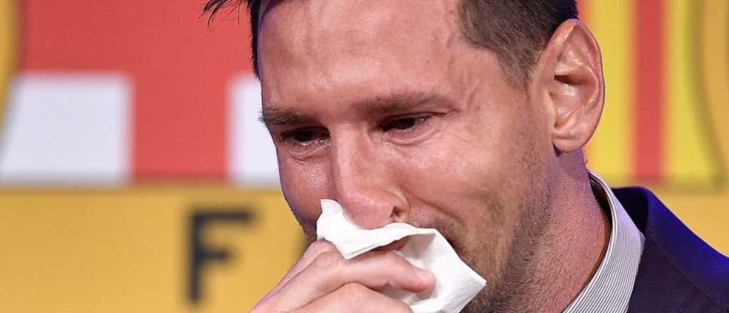 El video más duro: Messi entró llorando y sin poder hablar