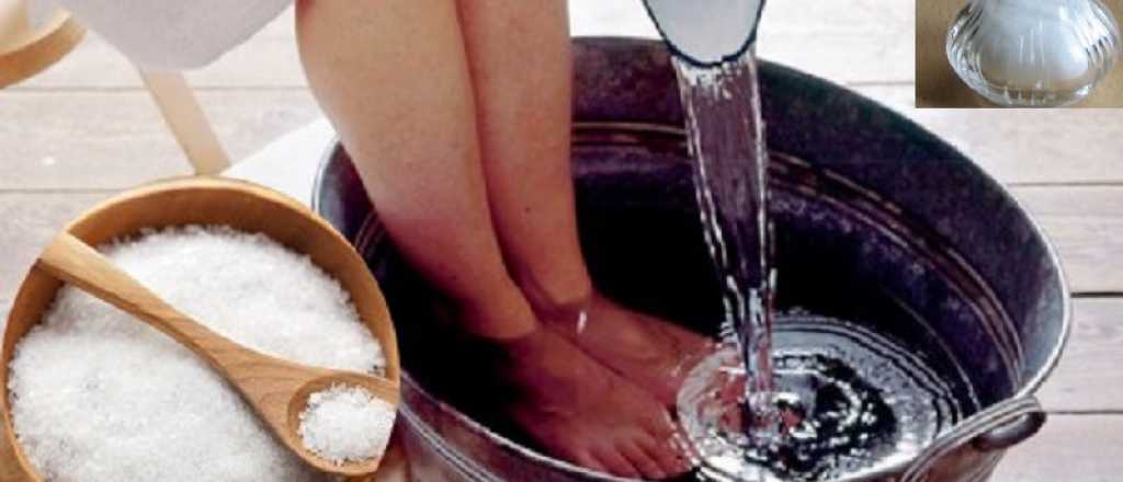 ¿Cómo lavar los pies con bicarbonato?