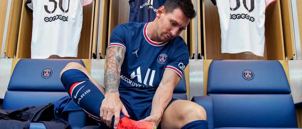 Las primeras im&aacute;genes de Messi entrenando en el PSG