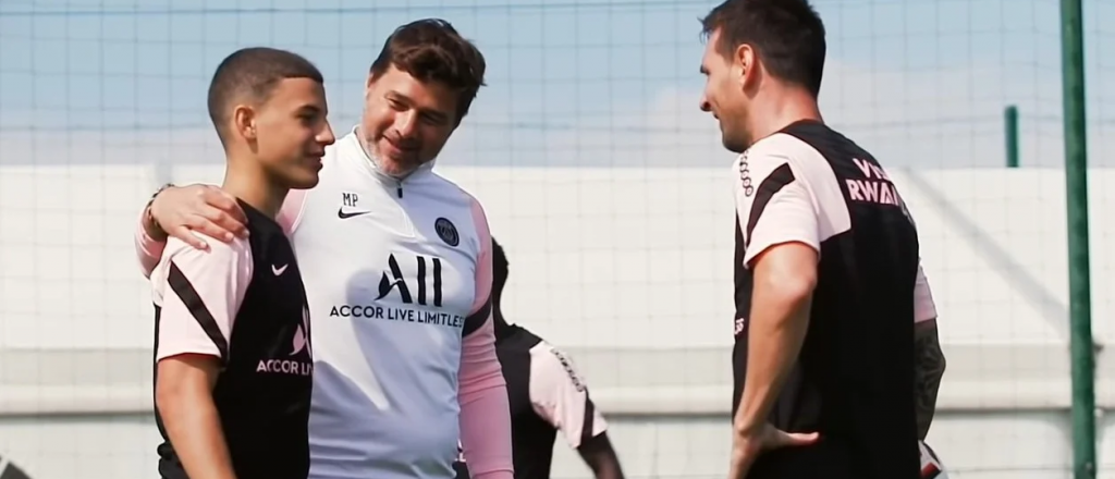 Video: el tímido saludo de bienvenida a Messi de un juvenil del PSG