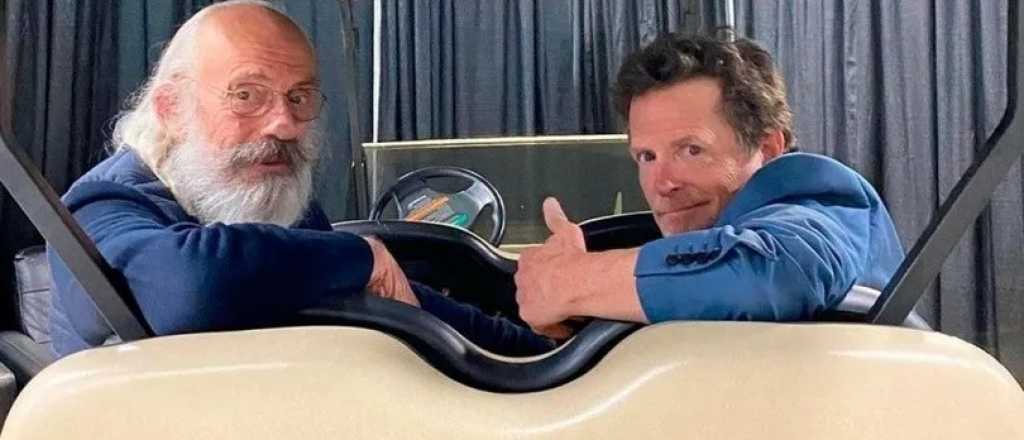 Michael Fox y Christopher Lloyd juntos a 36 años de "Volver al futuro"
