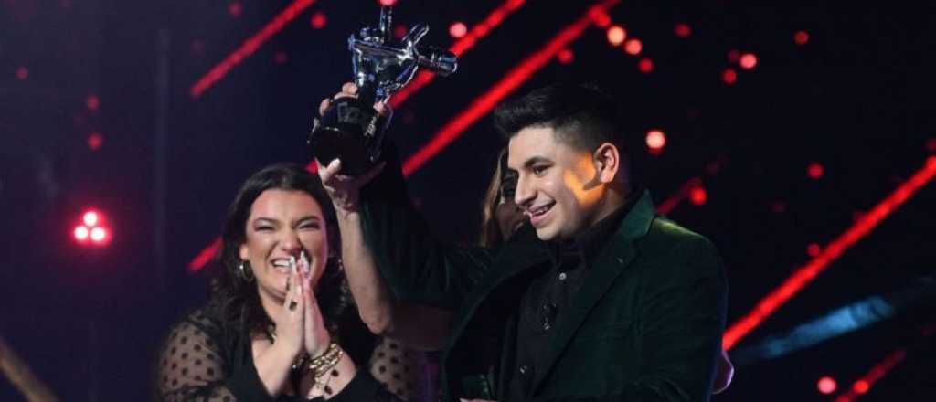 La emoci&oacute;n de Francisco Ben&iacute;tez al ganar La Voz Argentina 