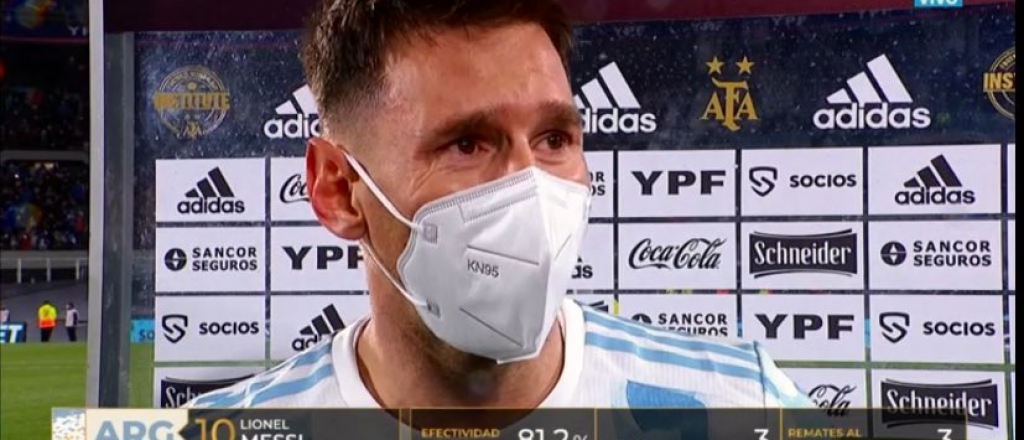 Las lágrimas de Messi que emocionaron a todo el país