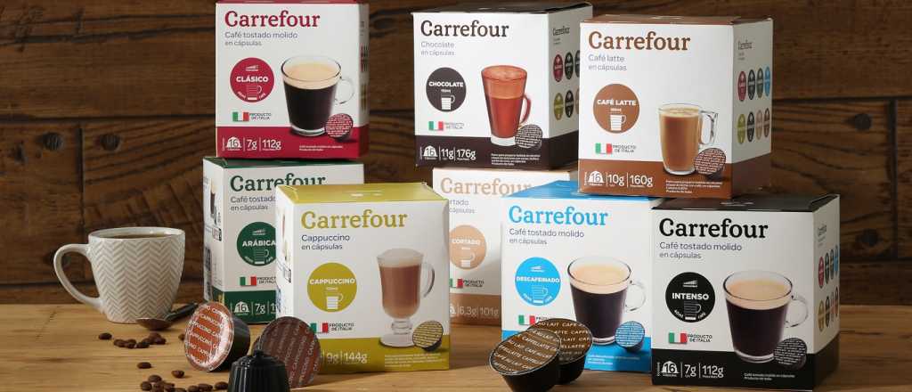 Marcas propias: Carrefour trae a Mendoza cápsulas de café económicas