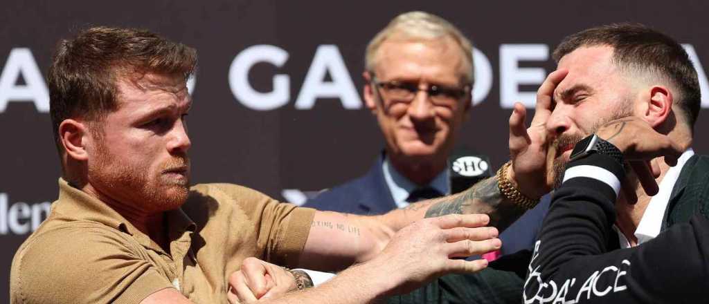 Videos: Canelo y Plant, a las pi&ntilde;as en el careo de su pelea