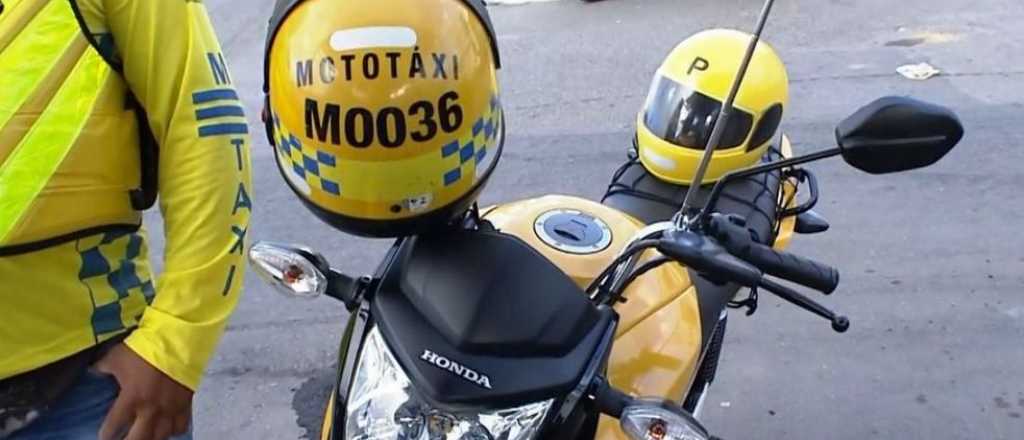 Lleg&oacute; la "mototaxi" a Mendoza y piden regularla
