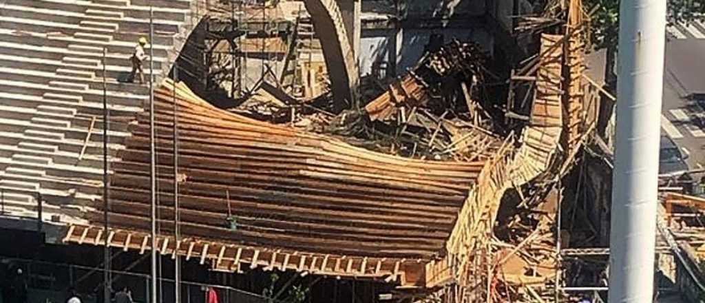Se derrumbó una tribuna en la cancha de Ferro y hay heridos