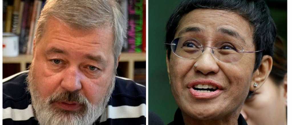 Nobel de la Paz para dos periodistas que luchan por libertad de expresión