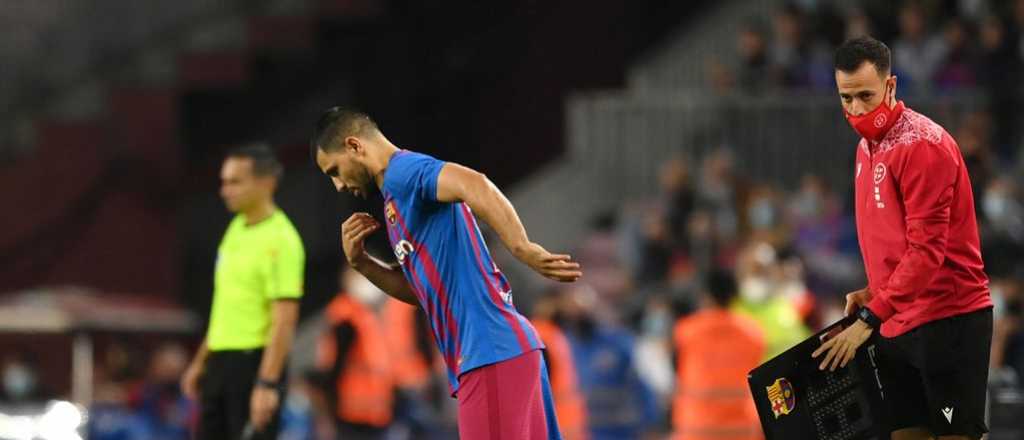 La emoción del Kun Agüero en su debut en Barcelona