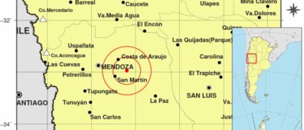 Tembl&oacute; en Mendoza