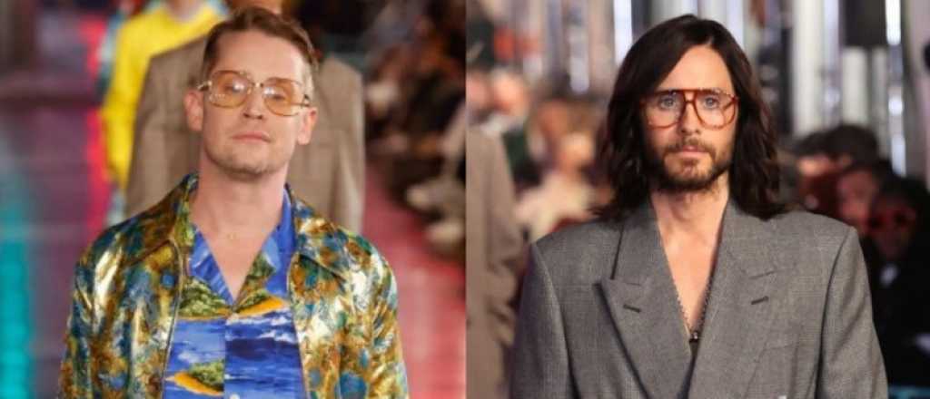 Jared Leto y Macaulay Culkin estuvieron en la pasarela de Gucci