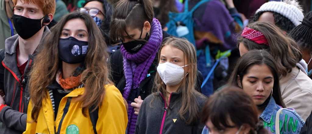 Greta marchó con jóvenes ambientalistas: "La COP26 es un fracaso"
