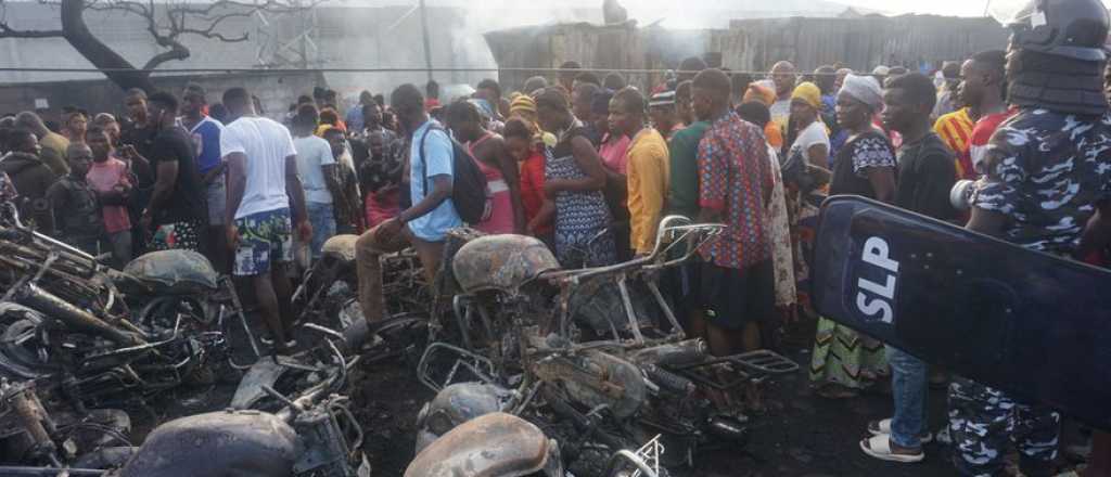 Un camión con nafta explotó en Sierra Leona y dejó 91 muertos
