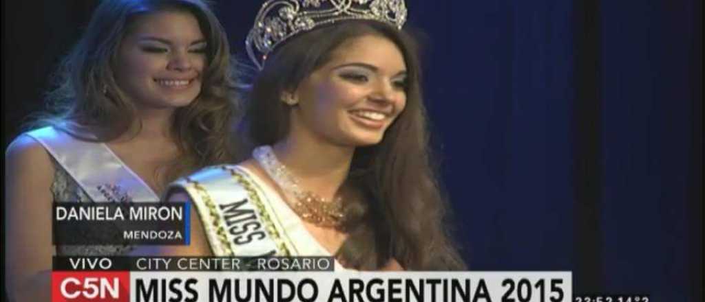 &iexcl;Orgullo! La mendocina Daniela Mir&oacute;n es la nueva Miss Mundo Argentina 2015