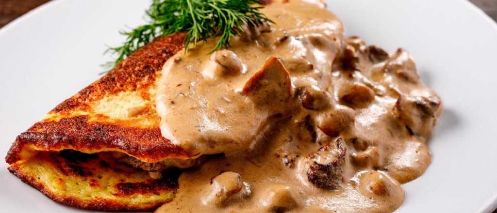 Este fin de semana largo prepar&aacute; unos panqueques de pollo y champi&ntilde;ones