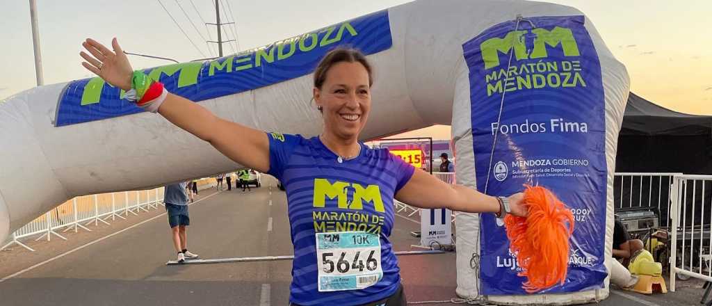 El momento de la largada de la Maratón Internacional de Mendoza