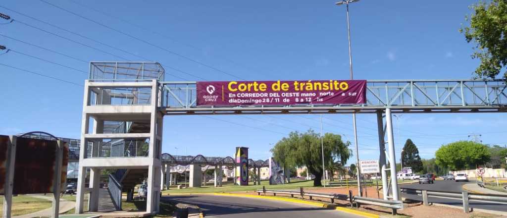 El Corredor del Oeste tendr&aacute; la calzada reducida este jueves 31 de octubre