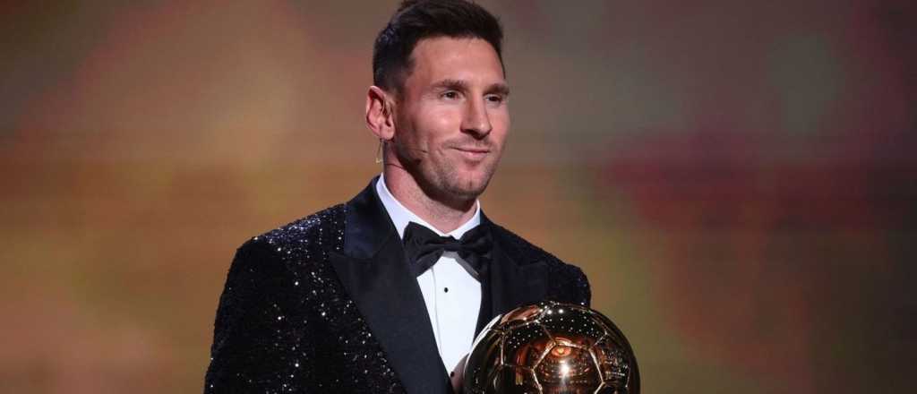 El look de Messi para hacer historia en la ceremonia del Balón de Oro