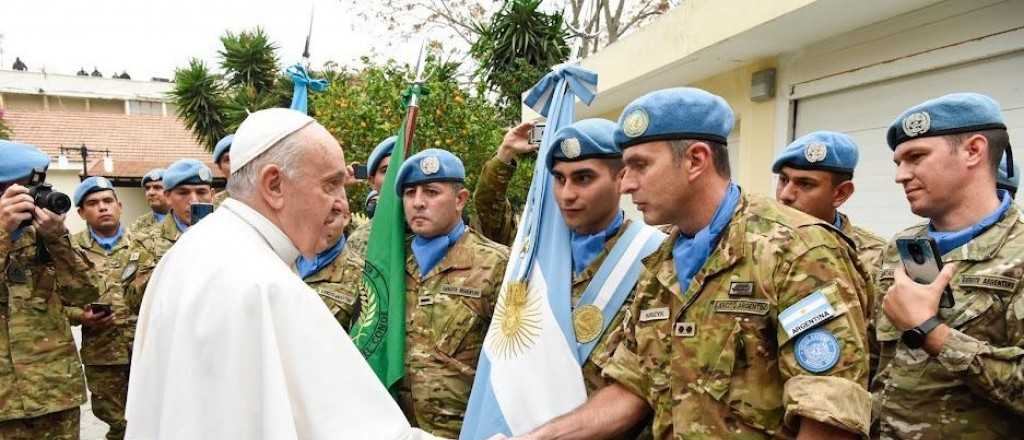 El Papa recibi&oacute; a soldados argentinos que cumplen misi&oacute;n de Paz en Chipre