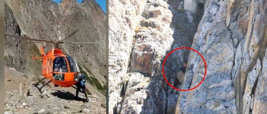 Un israel&iacute; sobrevivi&oacute; 24 horas dentro de un glaciar antes de su rescate