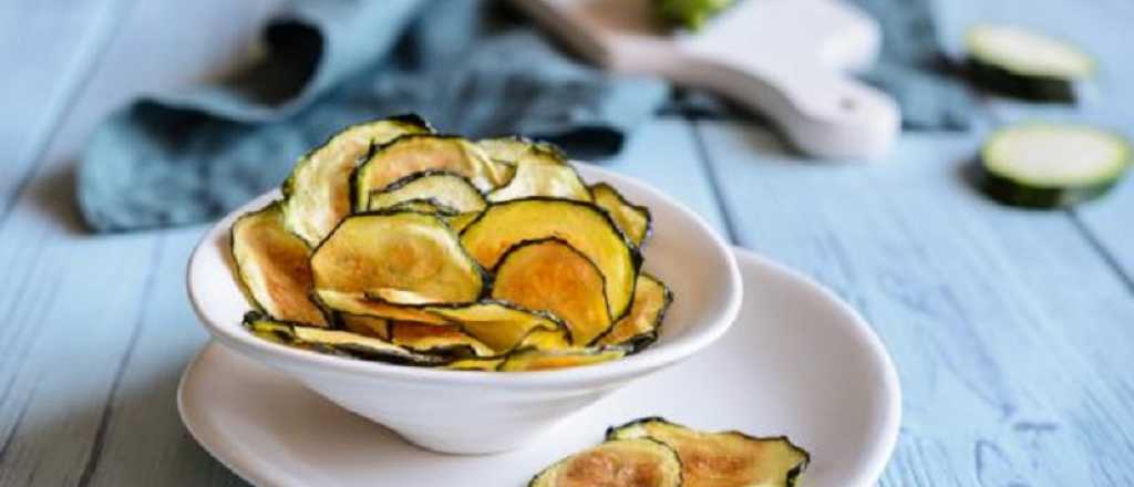Chips de zucchini fáciles y saludables