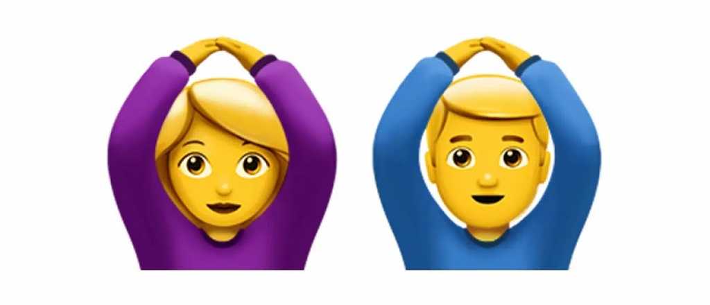 El significado del emoji de la persona con brazos hacia arriba en WhatsApp