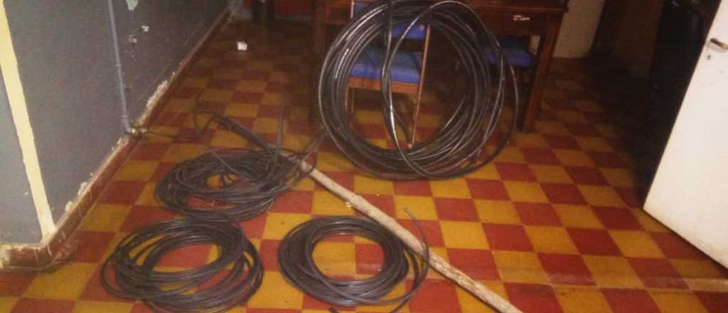 Detuvieron a "roba cables" en Tunuy&aacute;n y Guaymall&eacute;n