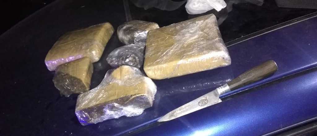 Arrestaron a un hombre en San Rafael que llevaba droga y quiso escapar