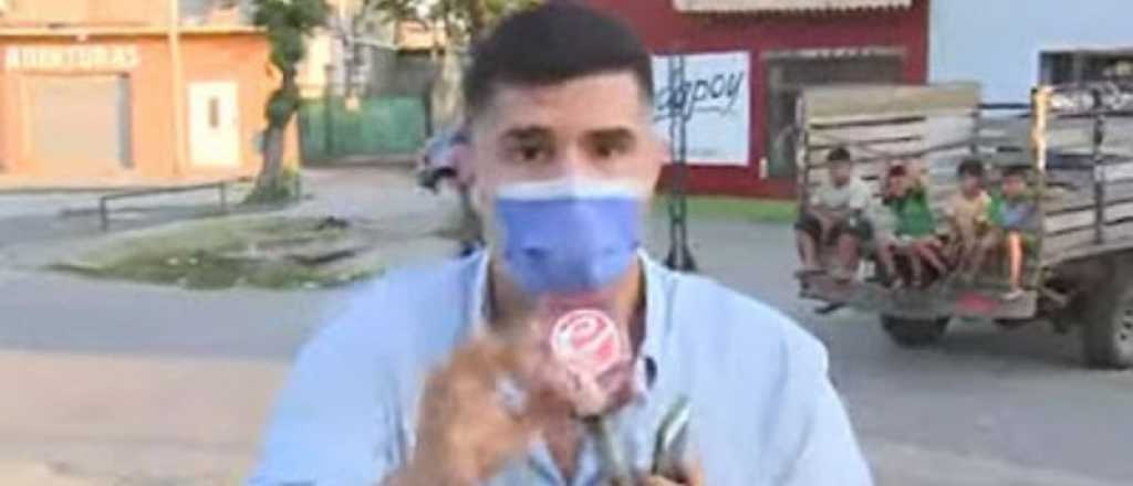 Un periodista se enteró en vivo de que le estaban desvalijando la casa