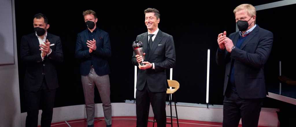 Lewandowski le ganó a Messi el premio "The Best" de FIFA 