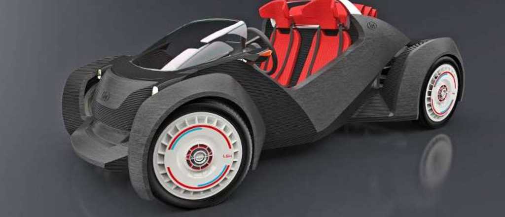 Este es el primer auto hecho con una impresora 3D