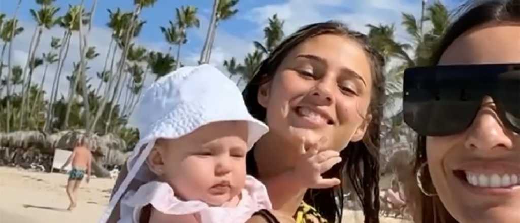 Video: la hija de Pampita se roba la atención de todos en Punta Cana