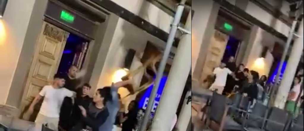 Video: no los dejaron entrar a un bar en Tunuyán y se desató la locura