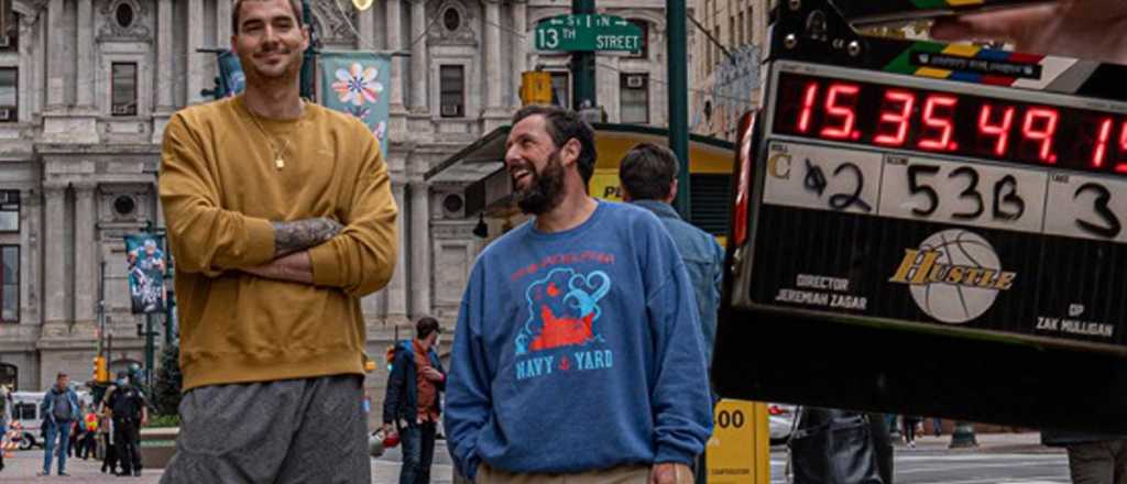 Adam Sandler y LeBron James le ponen "Garra" a su nueva pel&iacute;cula