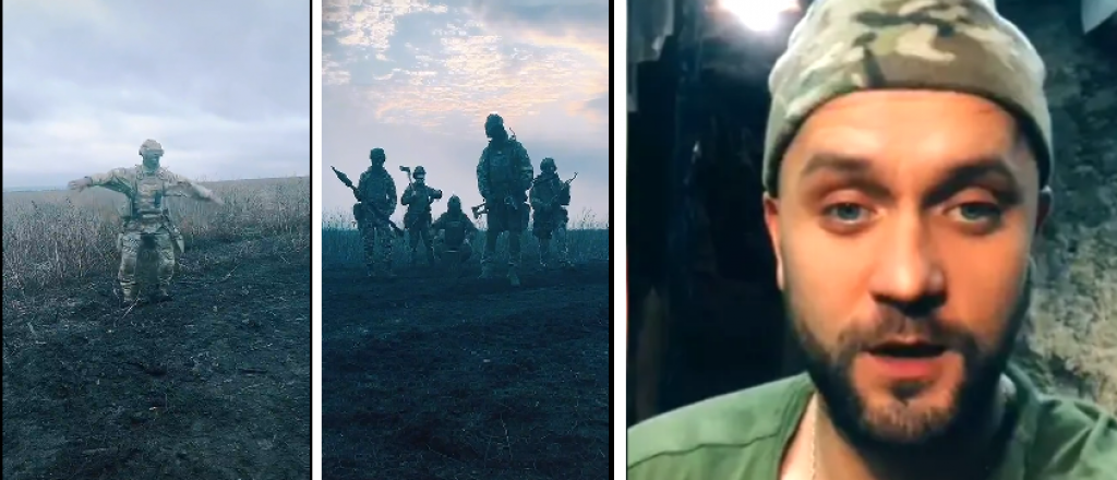 Un soldado ucraniano baila en TikTok para que sepan que está vivo