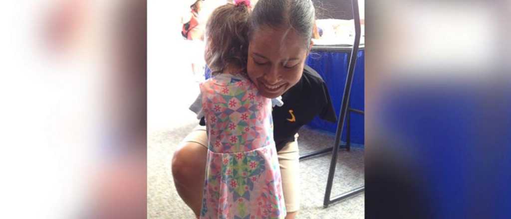 Ellas comprobaron que no hacen falta brazos para dar abrazos