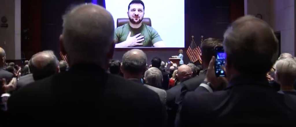 El desgarrador video que mostró Zelensky al Congreso de USA