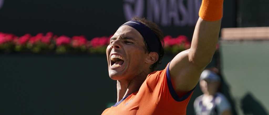 Rafa Nadal contin&uacute;a avanzando en Indian Wells
