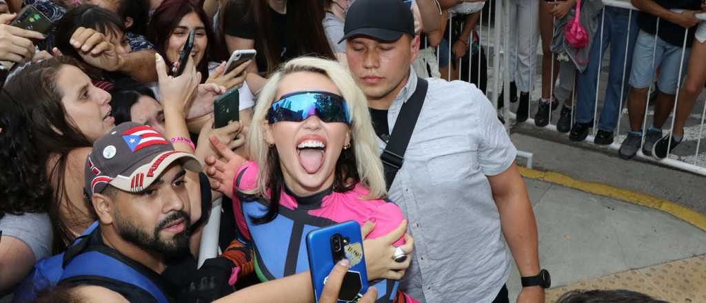 Miley Cyrus mostró el recibimiento que le dieron los argentinos