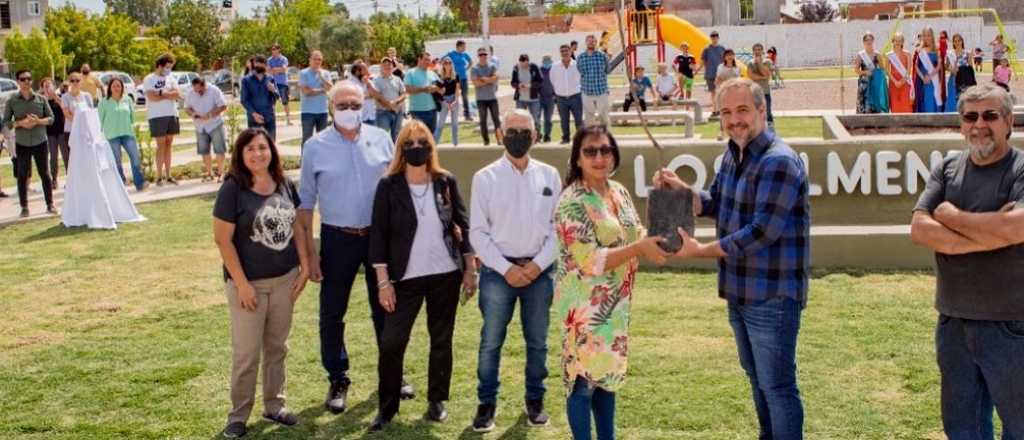 Maipú inauguró una plaza en el Barrio Los Almendros de Gutiérrez