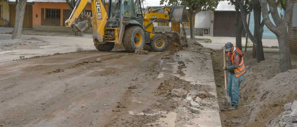 Guaymallén renueva los drenajes en el barrio Cooperativa El Bermejo Norte