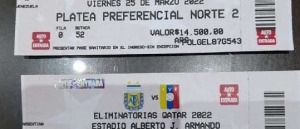 Lo detuvieron por vender entradas falsas para Argentina-Venezuela