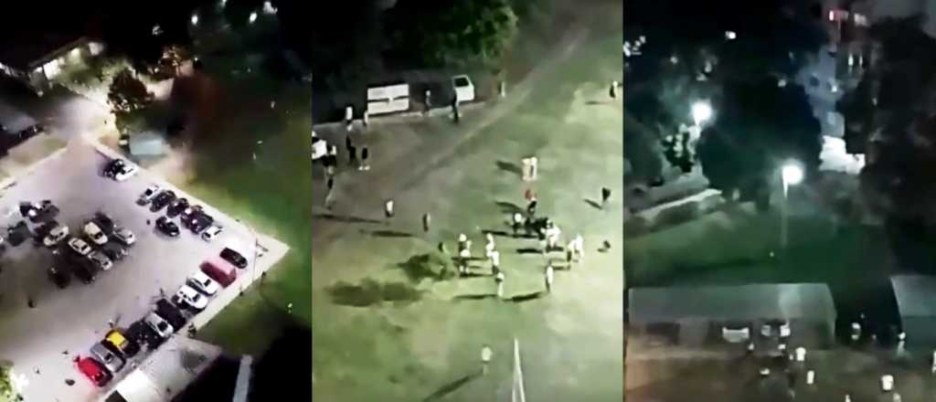 Video: dos barrios jugaban al fútbol por plata y terminaron a los tiros