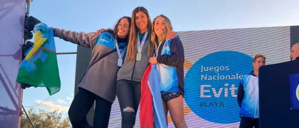 La mendocina Almenara ganó los Juegos Evita de Playa en Windsurf