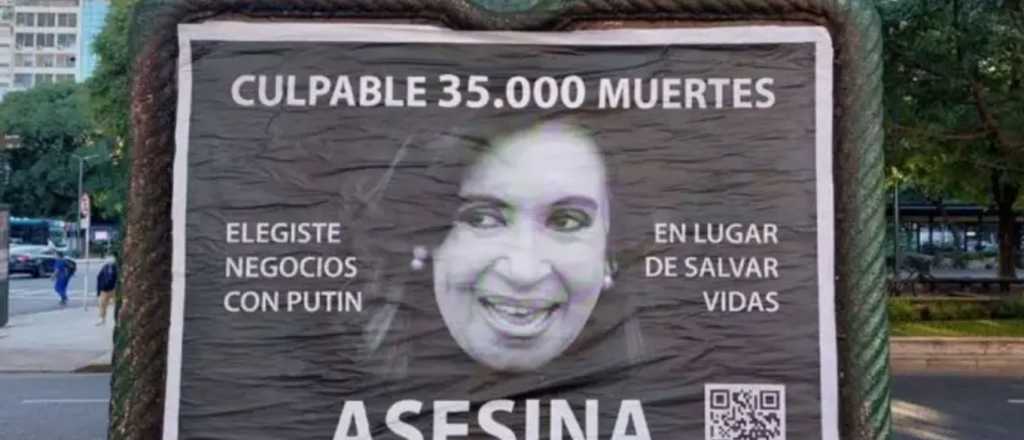 "Dos diablos mal nacidos" dijo la mujer de los afiches contra Cristina
