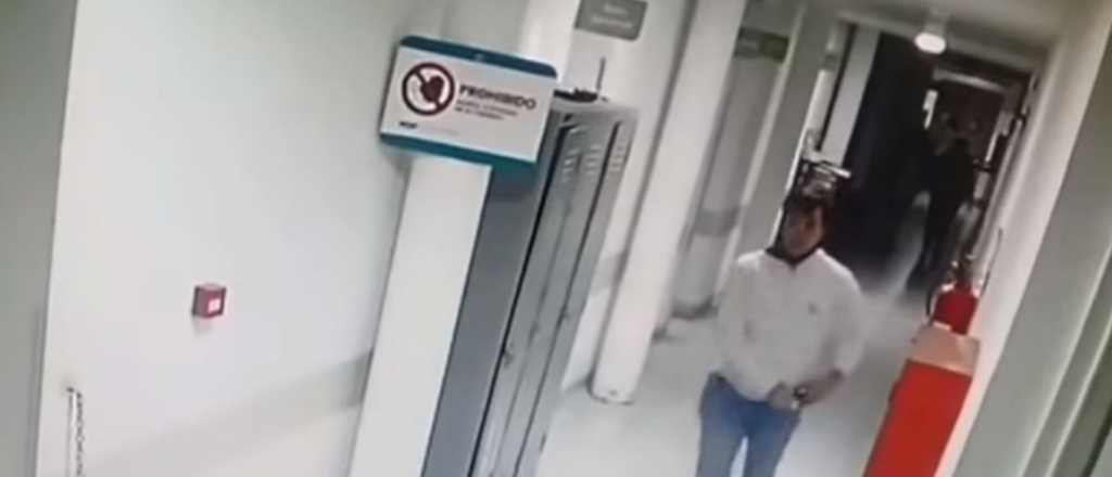 Video: así salía el presunto asesino de Ramallo de la habitación del hospital 