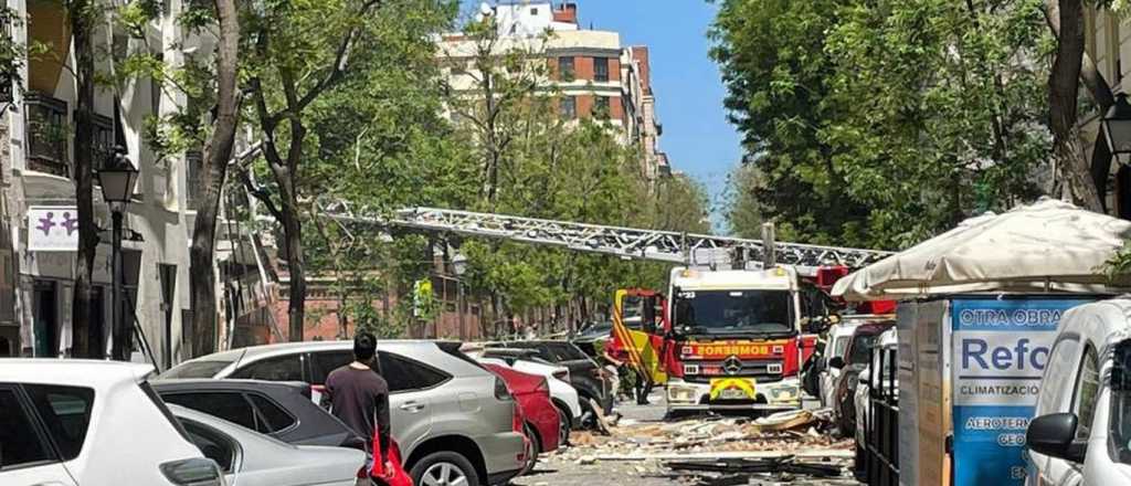 Al menos 18 heridos y dos desaparecidos en una fuerte explosión en Madrid