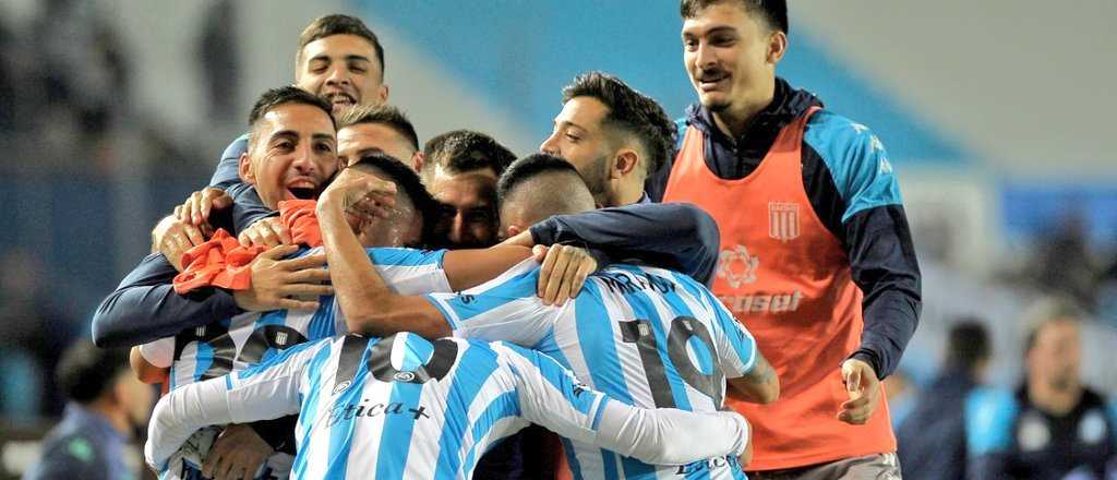 Racing gole&oacute; y es el primer semifinalista del torneo
