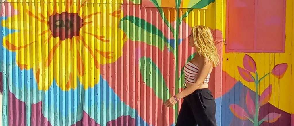Godoy Cruz inauguró un mural en el espacio verde Pescarmona